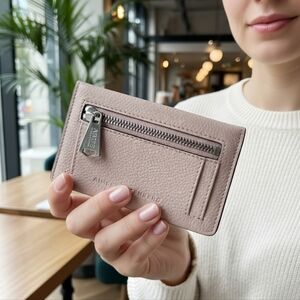 Aimee Kestenberg Leather Pale Pink Credit Card ID Holder